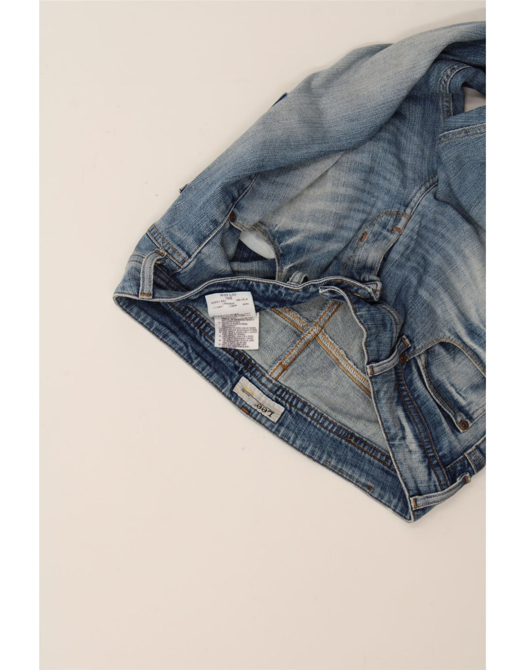 LEE Womens Cade   Straight Jeans W33 L30 Blue Cotton Vintage Lee and Second-Hand Lee from Messina Hembry 