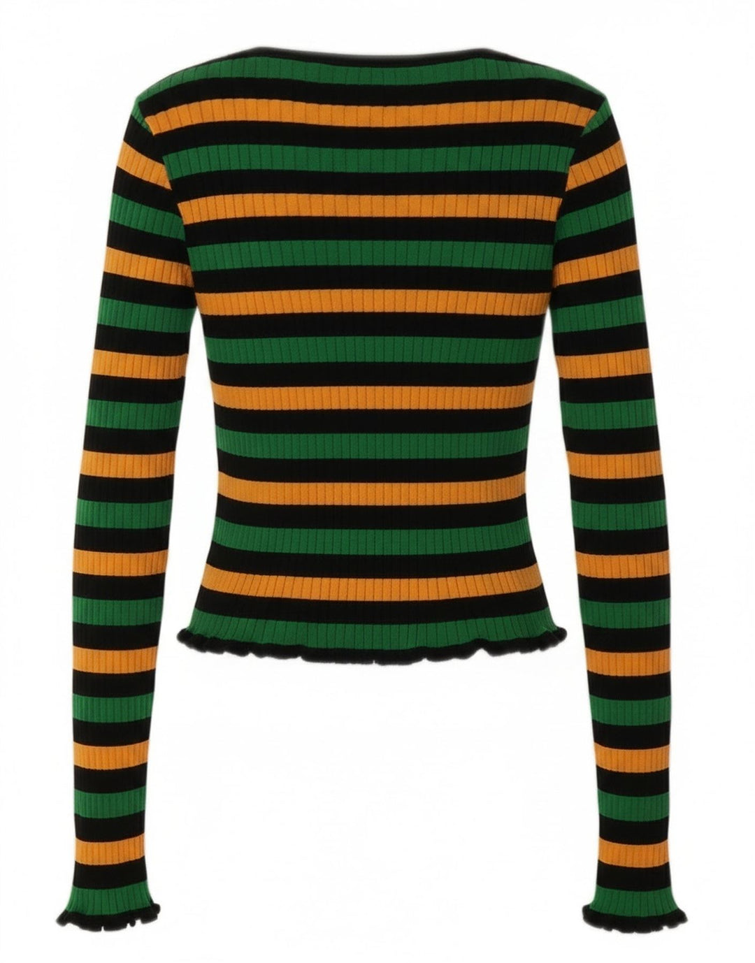 Zara Γυναικείο Crop Top UK 12 Medium πολύχρωμο ριγέ