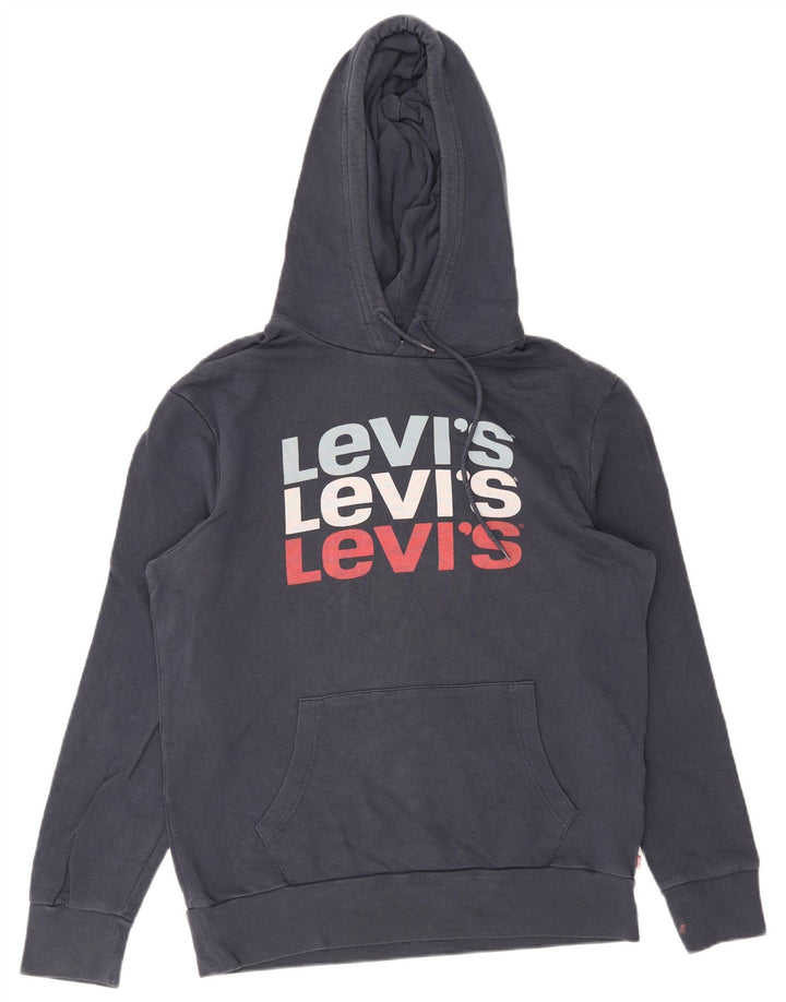 Ανδρικό γραφικό κουκούλα Levi's, μεσαίο ναυτικό, βαμβακερό