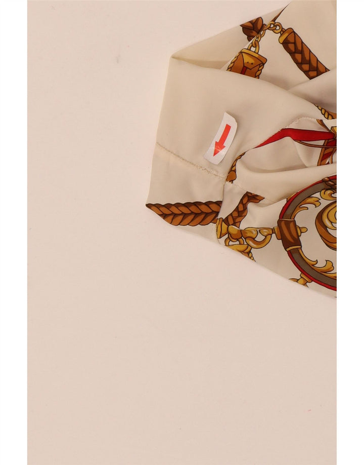 Vintage γυναικείο πουκάμισο ιππασίας μπλούζα UK 14 Μεγάλη πολύχρωμη