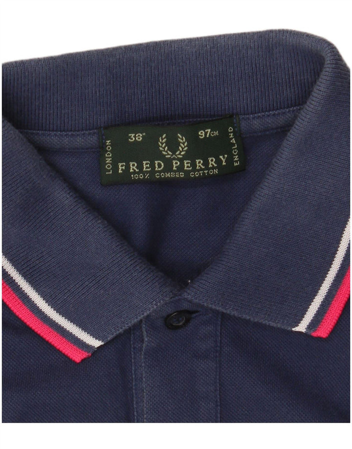 FRED PERRY Ανδρικό πουκάμισο Polo Small Navy Blue