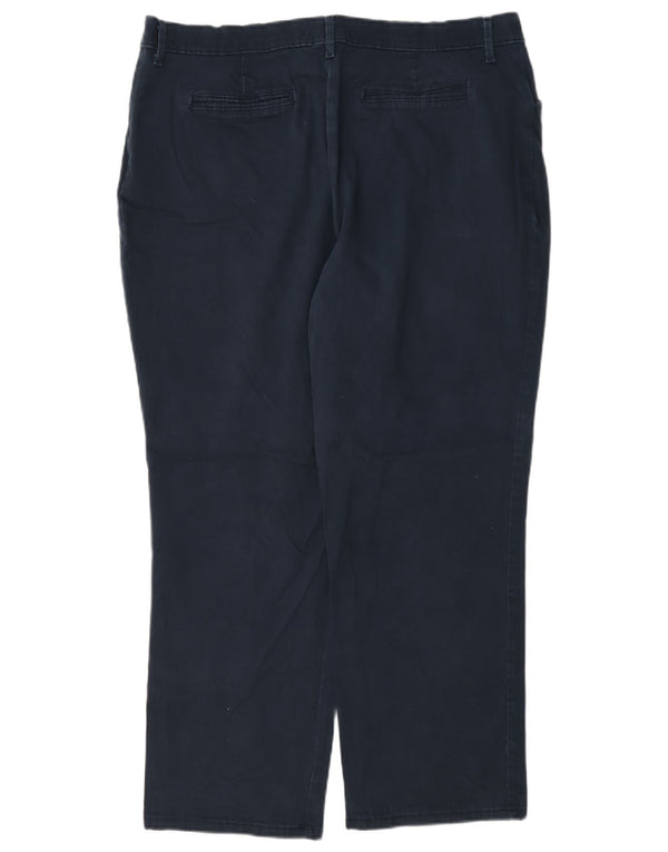 Lee Γυναικείο Casual Παντελόνι US 18 2XL W38 L28 Navy Blue Cotton