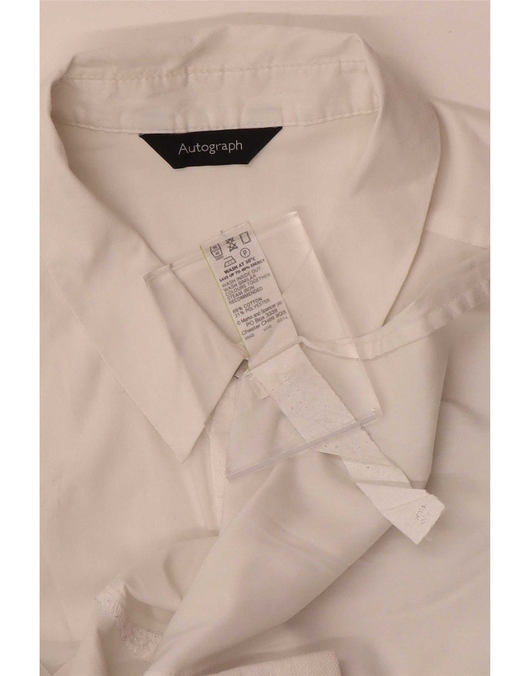 Marks & Spencer Γυναικείο πουκάμισο Autograph UK 12 μεσαίο λευκό βαμβακερό