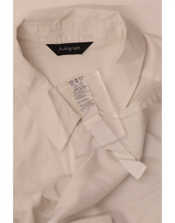 Marks & Spencer Γυναικείο πουκάμισο Autograph UK 12 μεσαίο λευκό βαμβακερό