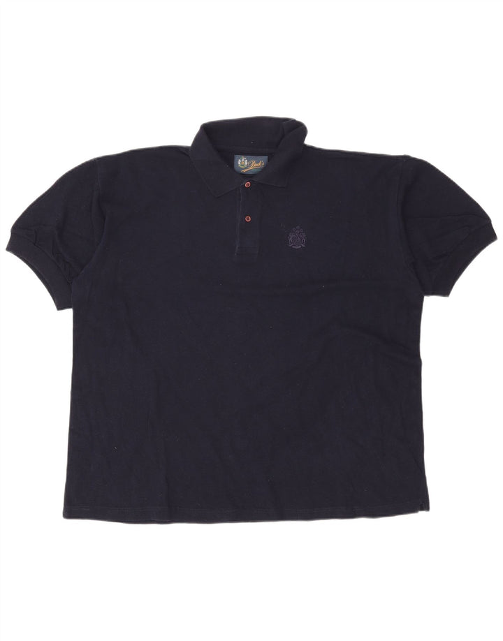 Ανδρικό μπλουζάκι πόλο Dack's XL Navy Blue Cotton