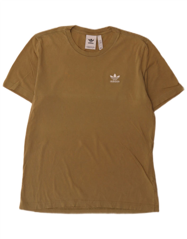 Ανδρικό T-Shirt Adidas Top Μικρό Χακί Βαμβακερό