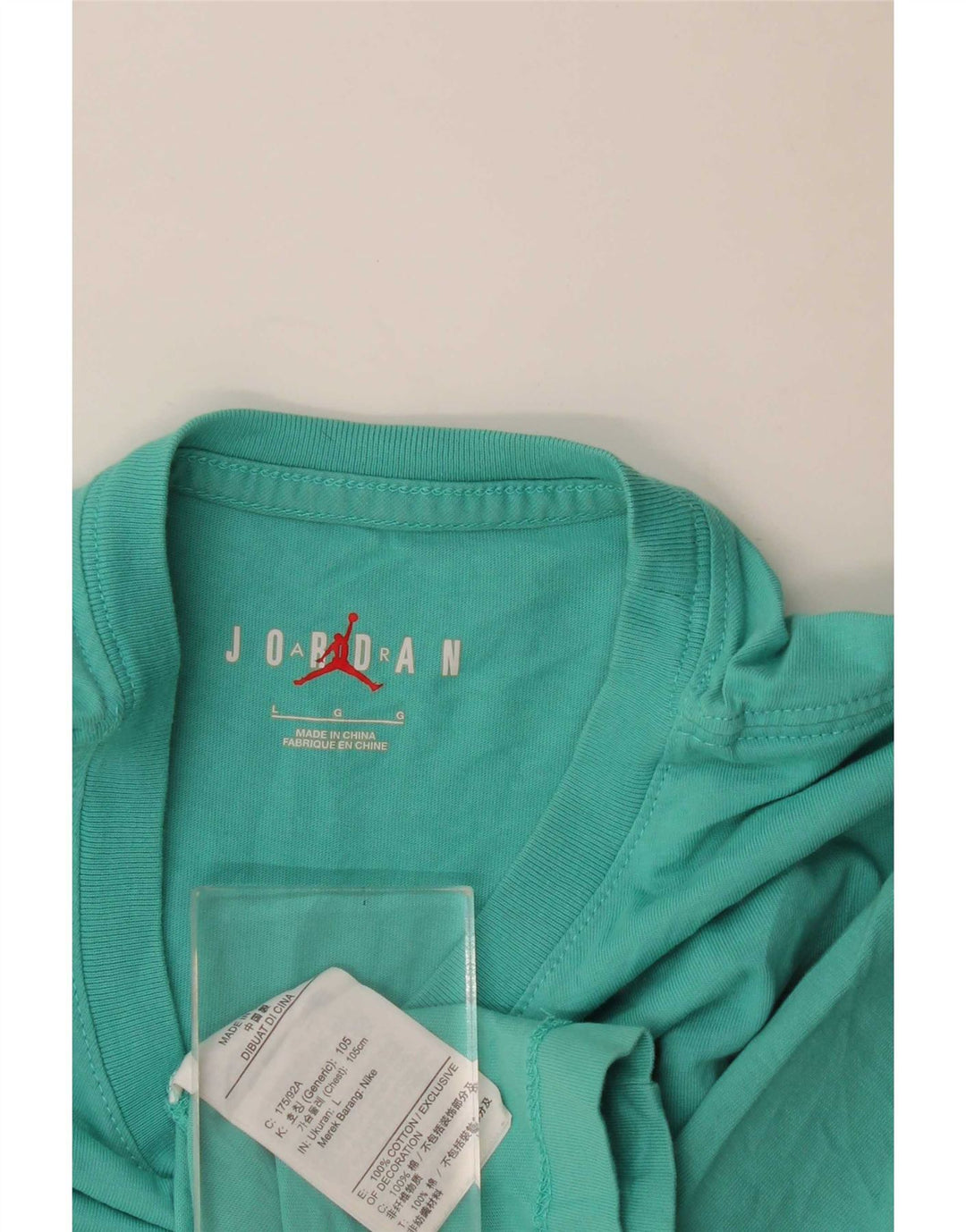 Jordan Ανδρικό γραφικό T-Shirt Top μεγάλο μπλε βαμβακερό