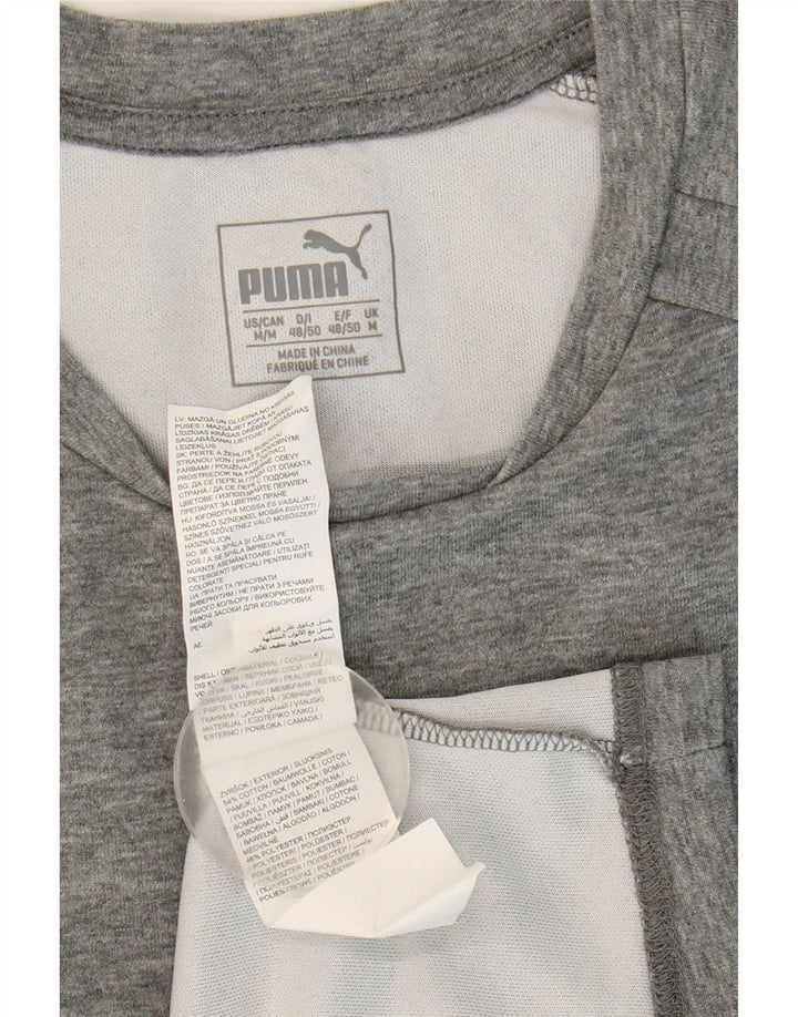 Ανδρικό T-Shirt Puma Τοπ, Βαμβακερό μεσαίο γκρι