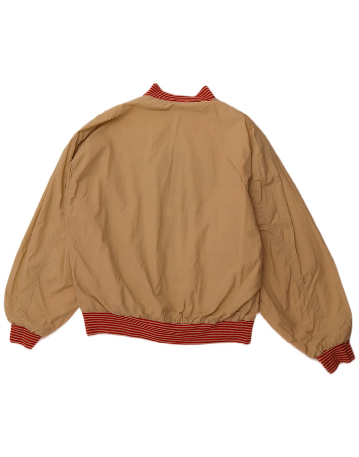 QUARRY Ανδρικό γραφικό αναστρέψιμο μπουφάν UK 42 XL από λευκό βαμβακερό