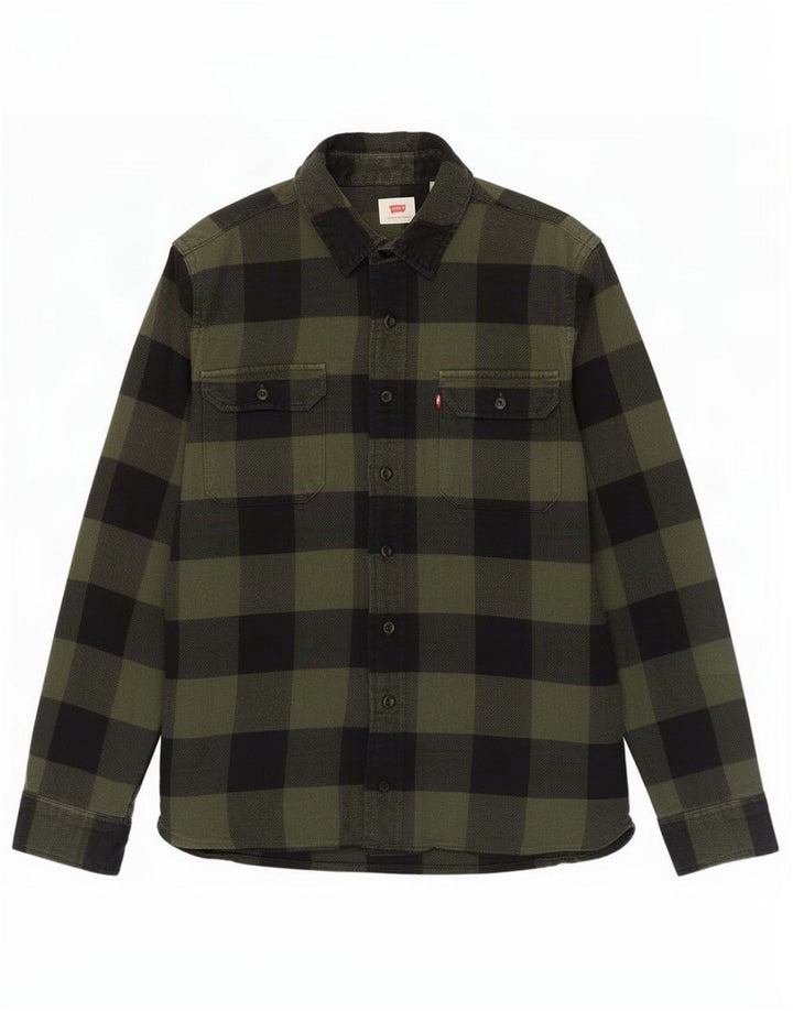 Ανδρικό φανελένιο πουκάμισο Levi's Small Green Check Cotton