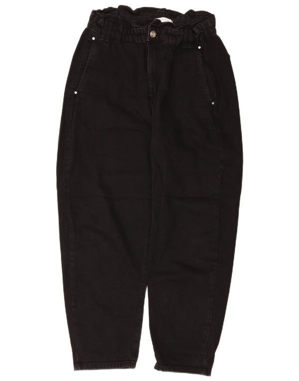 Zara γυναικείο ψηλόμεσο τζιν EU 38 Small W28 L25 μαύρο βαμβακερό