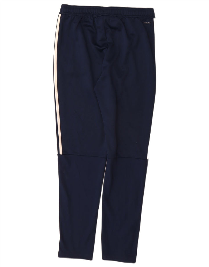 Παντελόνι αθλητικής φόρμας ADIDAS Boys Climalite 13-14 ετών Navy Blue Polyester