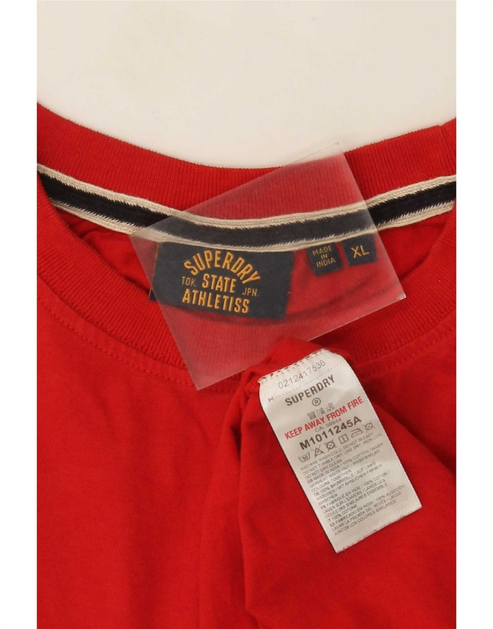 Superdry Ανδρικό T-Shirt Top XL Red Cotton