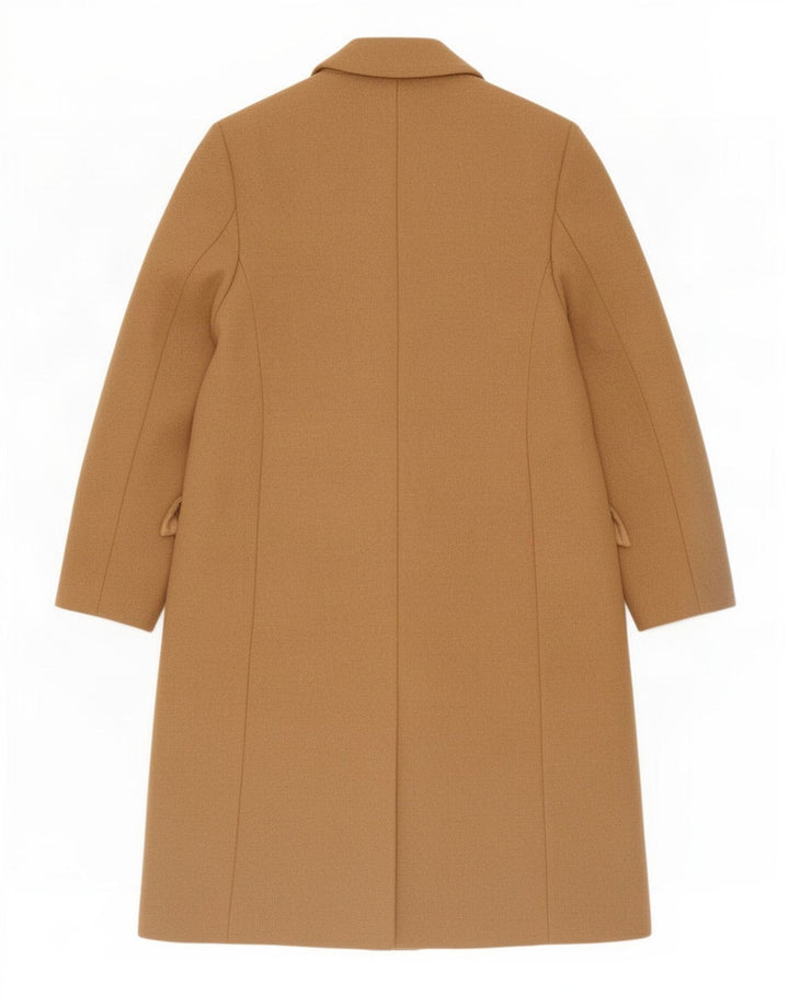 Zara Γυναικείο Παλτό με διπλό στήθος UK 6 XS Μπεζ μαλλί