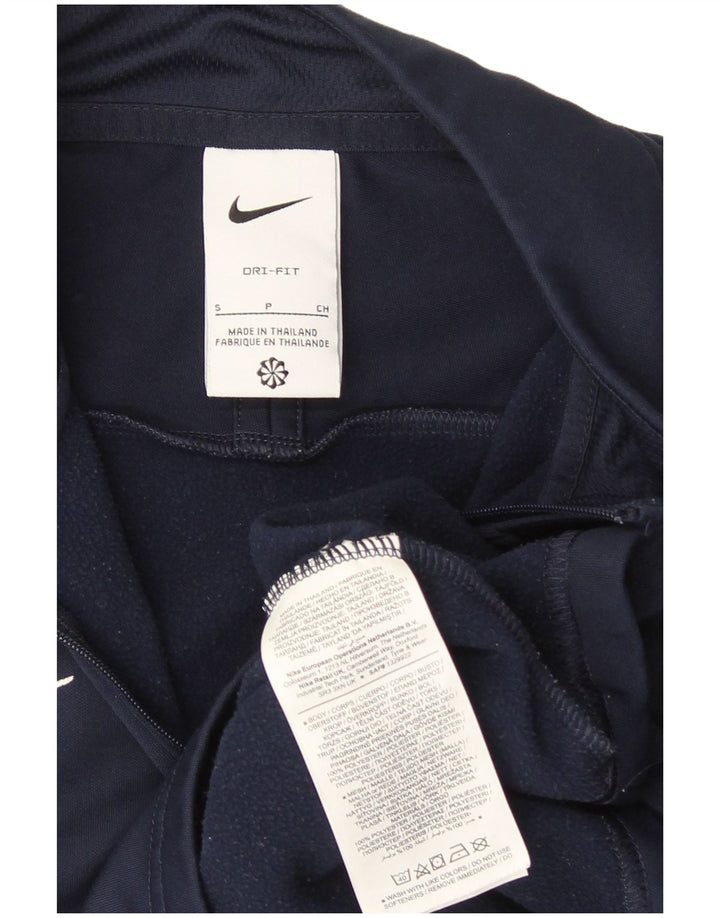 Ανδρική φόρμα γυμναστικής πουλόβερ Nike Dri Fit Top Small Blue Navy Colourblock