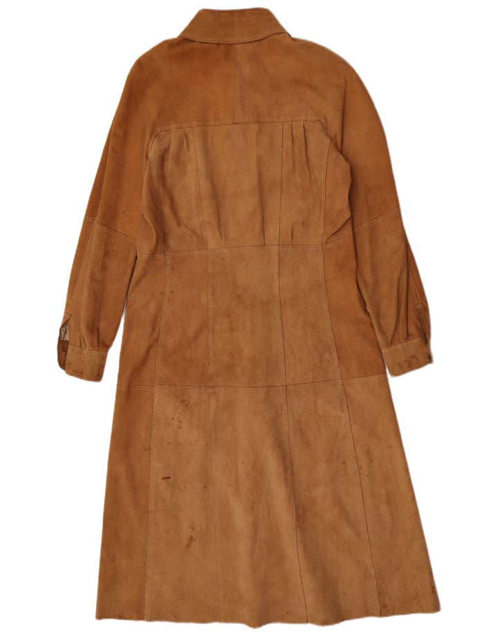 Carnaby Street Γυναικείο Σουέντ Πανωφόρι UK 10 Small Beige