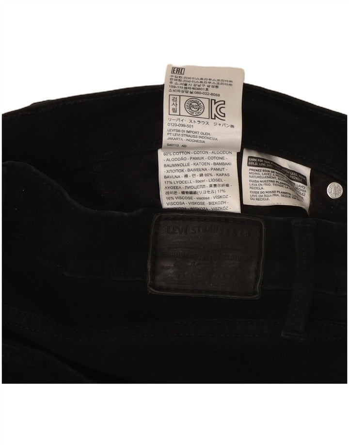Levi's Womens 314 Shaping Straight Jeans W30 L32 Μαύρο βαμβακερό