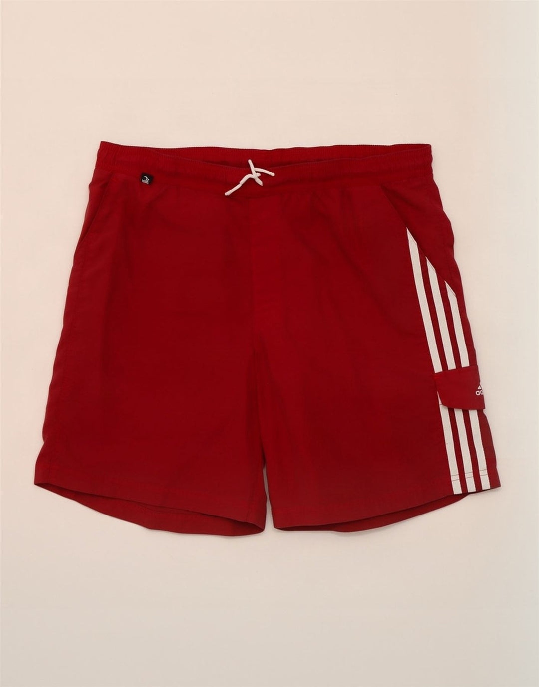 Ανδρικό σορτς κολύμβησης Adidas από μεσαίο καφέ πολυεστέρα