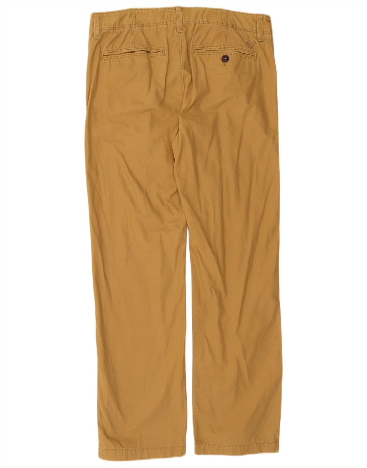 AMERICAN EAGLE Ανδρικό ίσιο παντελόνι Chino W32 L32 Καφέ βαμβακερό