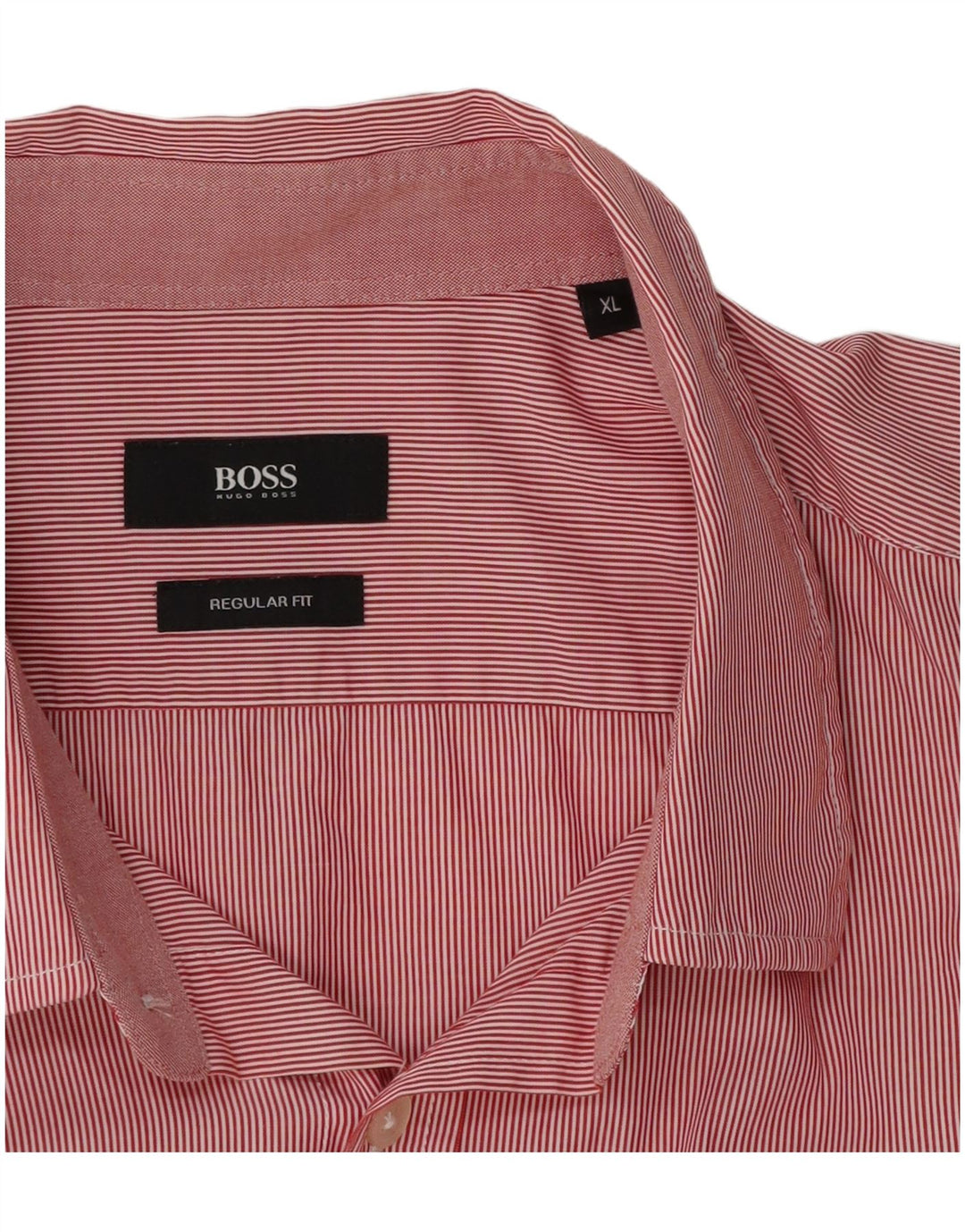 Ανδρικό πουκάμισο Hugo Boss Regular Fit XL Red Pinstripe