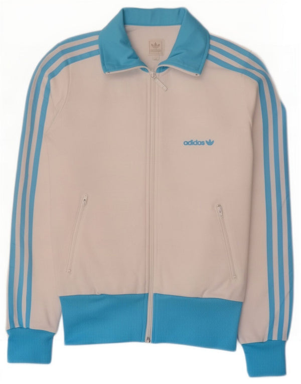 Γυναικεία αθλητική φόρμα Adidas Top Jacket EU 34 XS White Colourblock Cotton