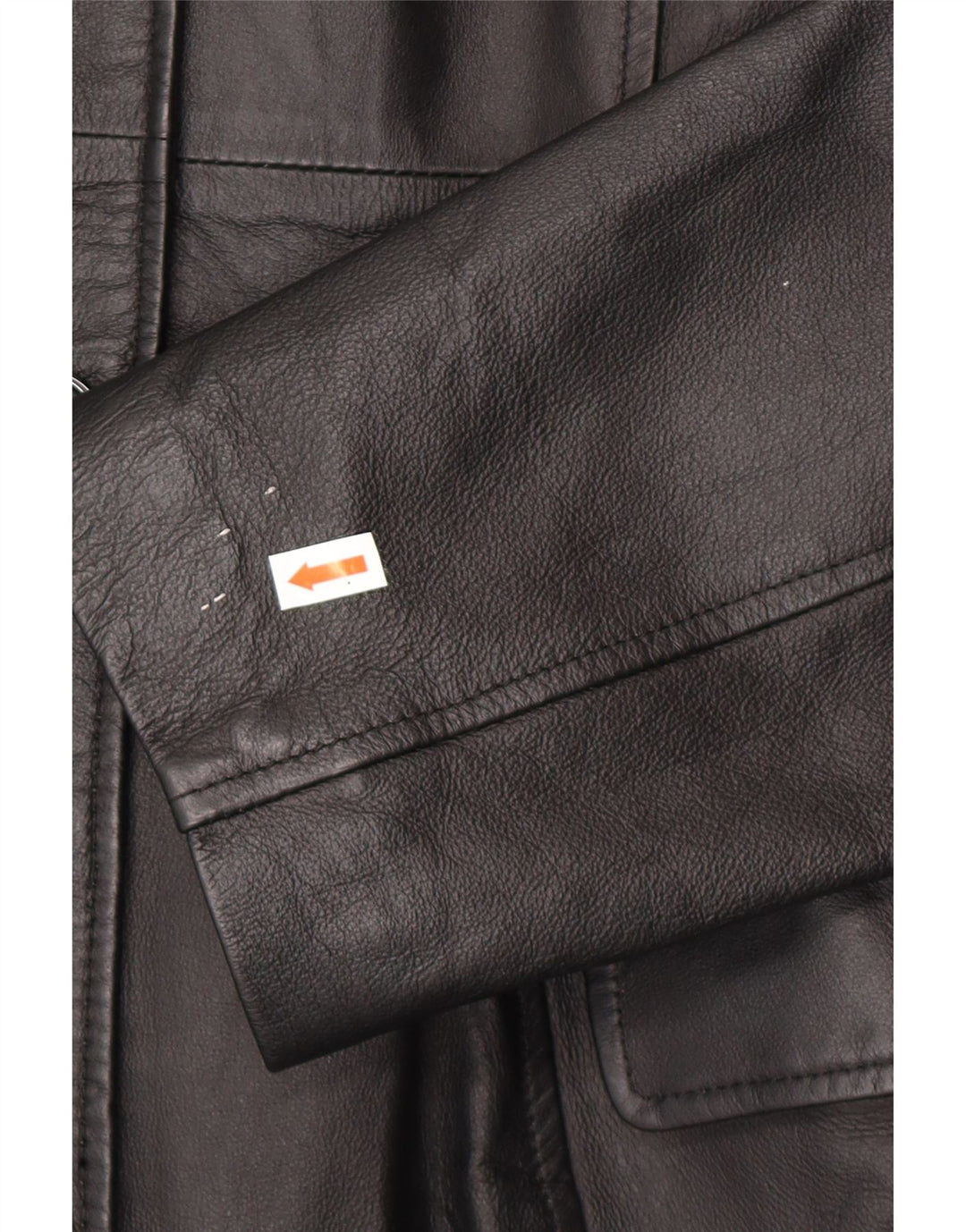 CAPELLE Γυναικείο Δερμάτινο Παλτό UK 12 Medium Black Leather