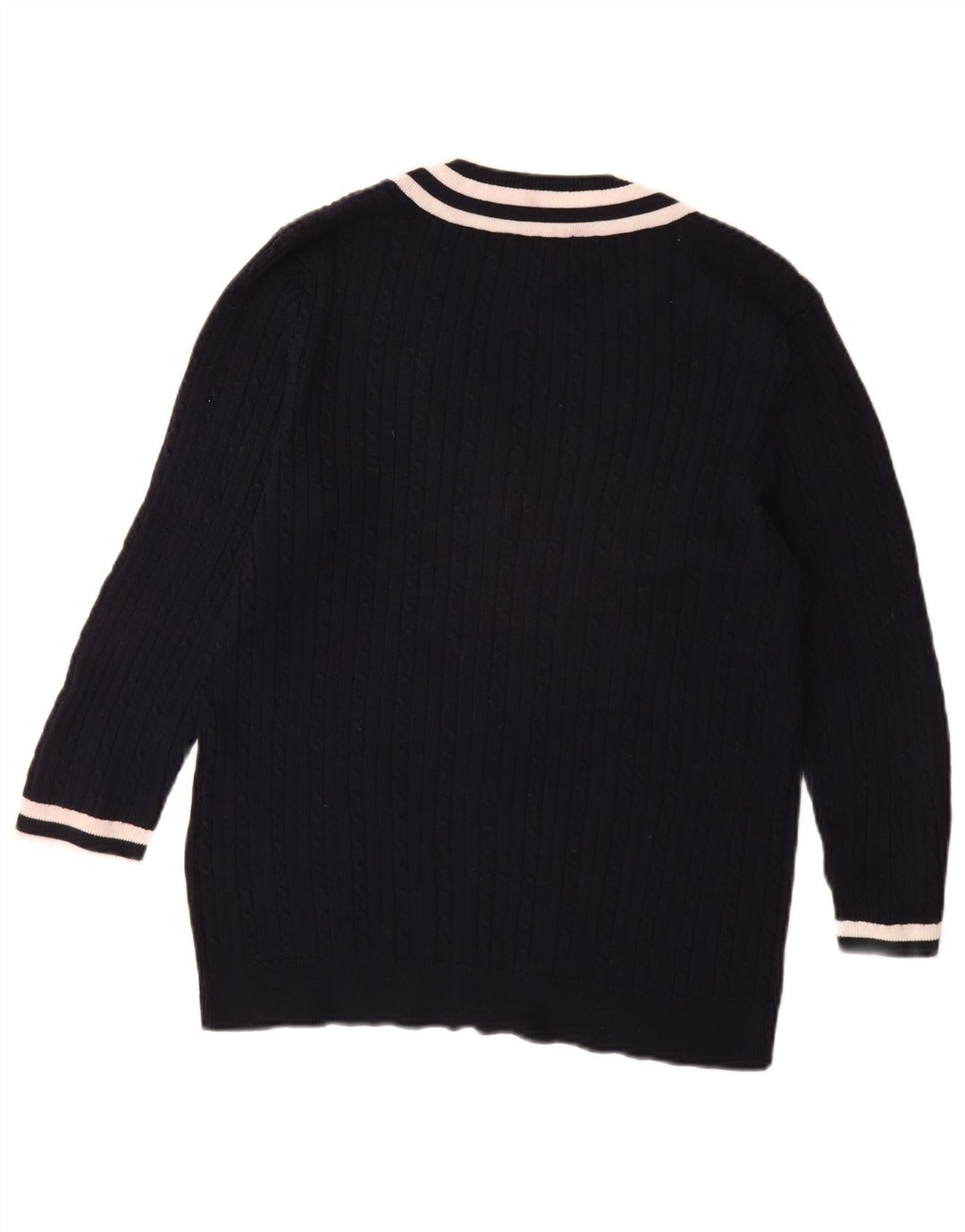 CHAPS Γυναικείο Classics 3/4 μανίκι πουλόβερ με λαιμόκοψη UK 18 XL Navy Blue