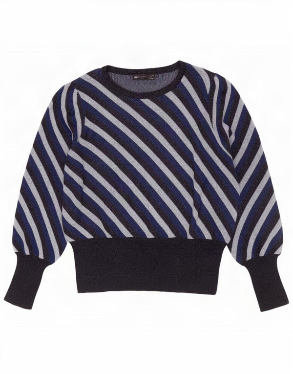 Marks & Spencer Γυναικείο πουλόβερ με λαιμόκαυστο UK 16 Large Navy Blue