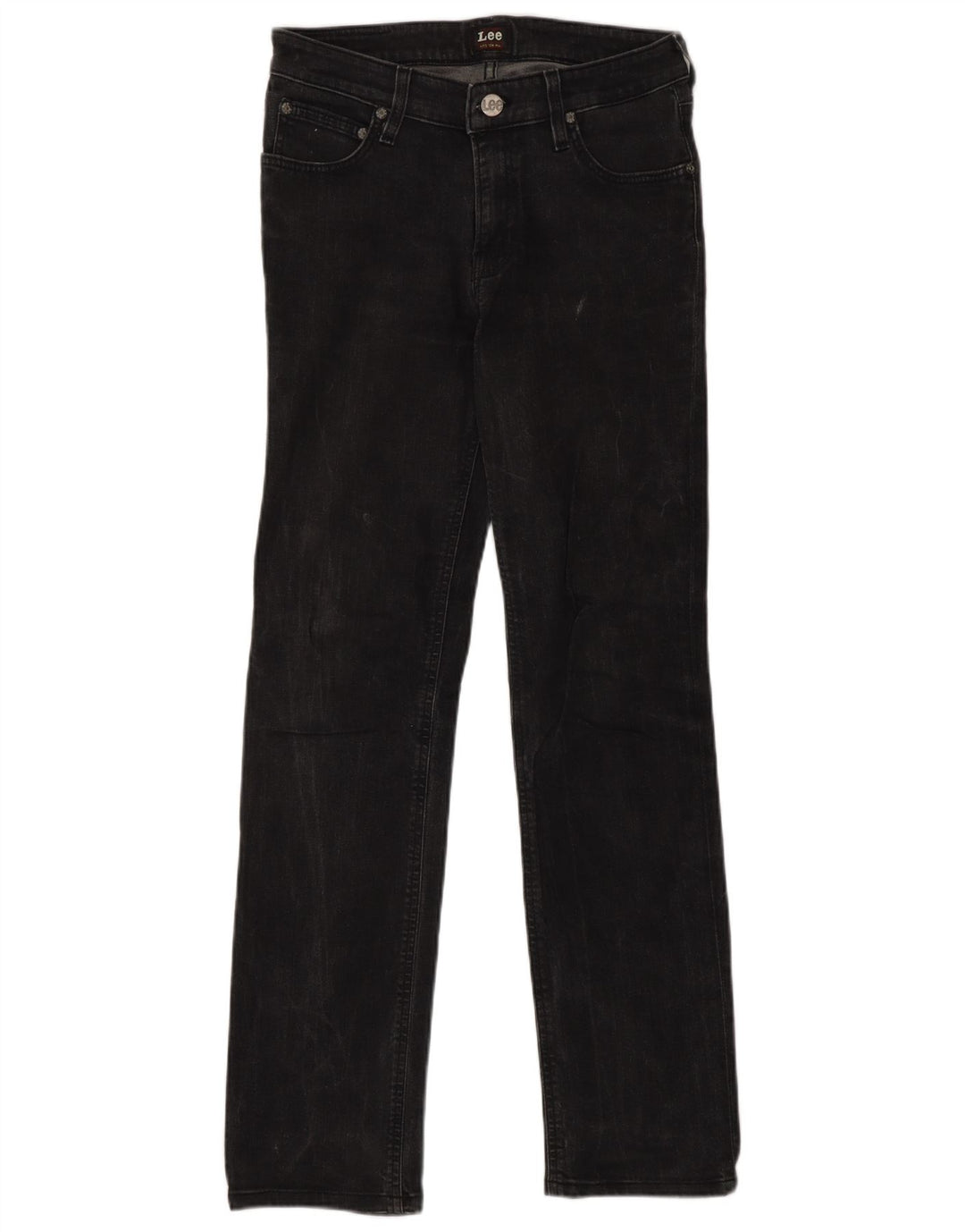 Lee Womens Marion Straight Jeans W28 L33 Γκρι βαμβακερό