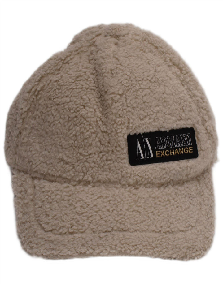 Armani Exchange Ανδρικό καπέλο μπέιζμπολ Fleece One Size Off White Polyester