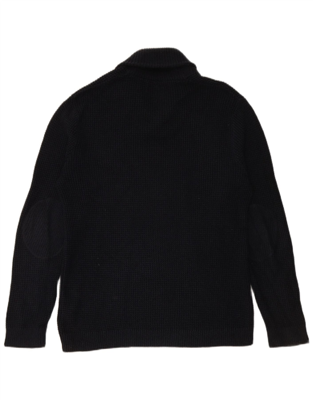 JACK & JONES Ανδρικό πουλόβερ με λαιμό σάλι XL Βαμβακερό μπλε ναυτικό