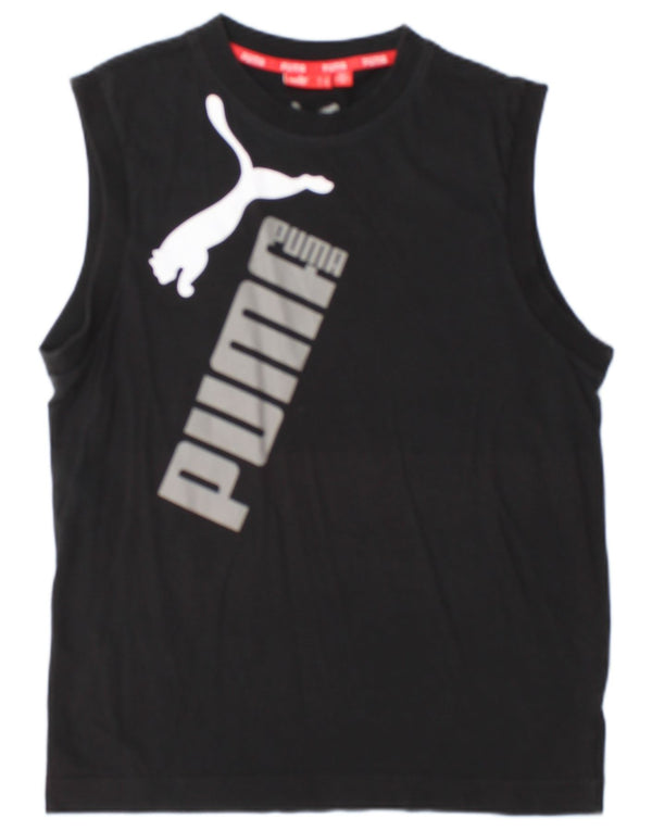Ανδρικό γραφικό T-Shirt Puma Top Medium Μαύρο