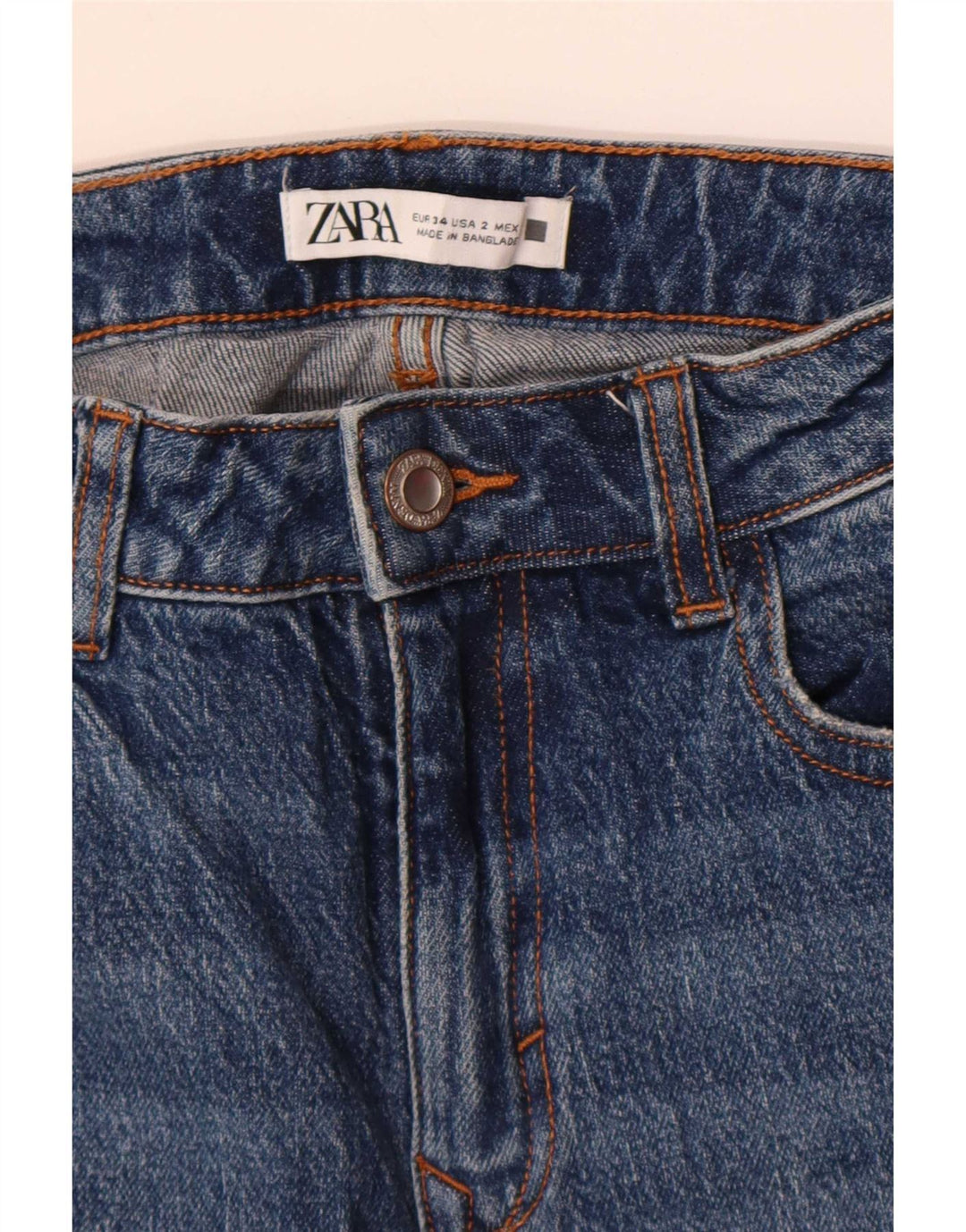 Zara Γυναικείο Τζιν EU 34 2XS W24 L34 Μπλε