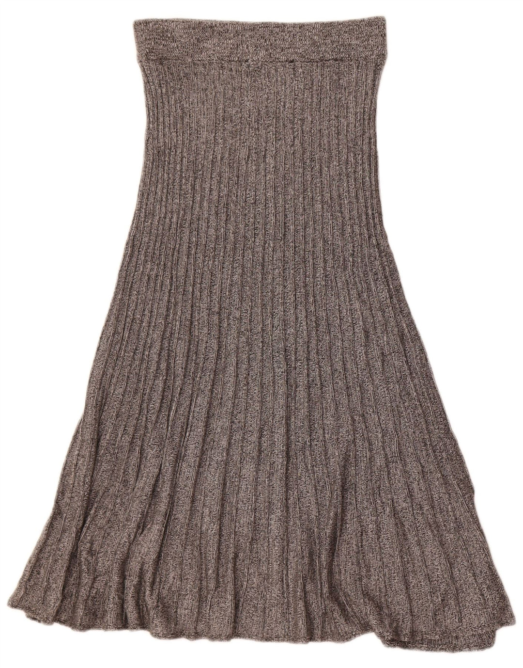Marks & Spencer Γυναικεία Ψηλόμεση Πλεκτή Φούστα A-Line Medium W26 Γκρι