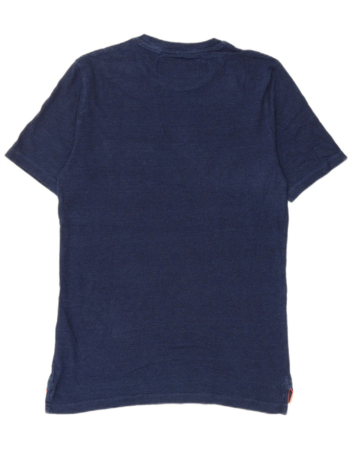 Superdry Ανδρικό T-Shirt Top Μικρό Navy Blue από βαμβάκι
