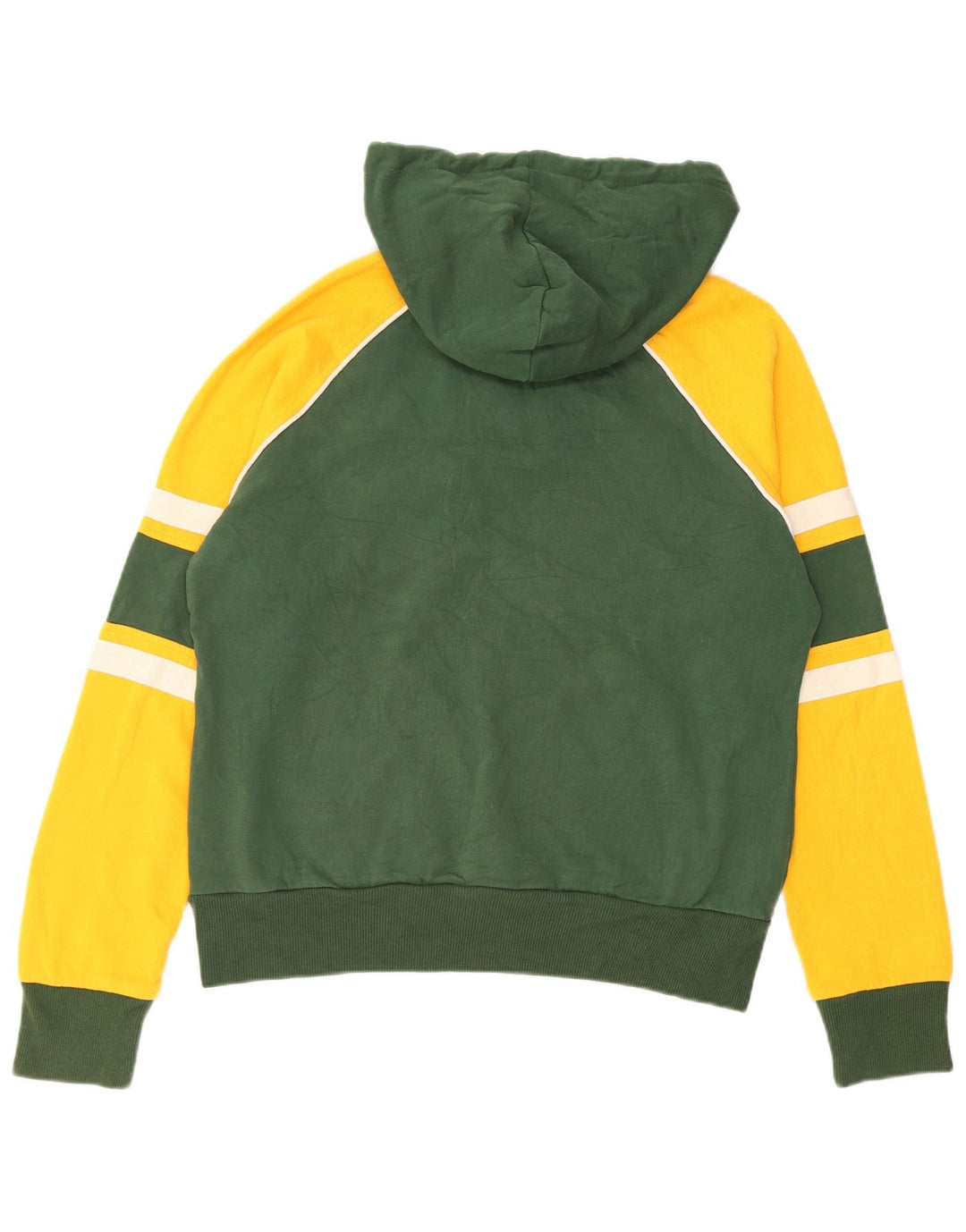 NFL Womens Green Bay Packers Hoodie Jumper UK 16 Large Green Colourblock