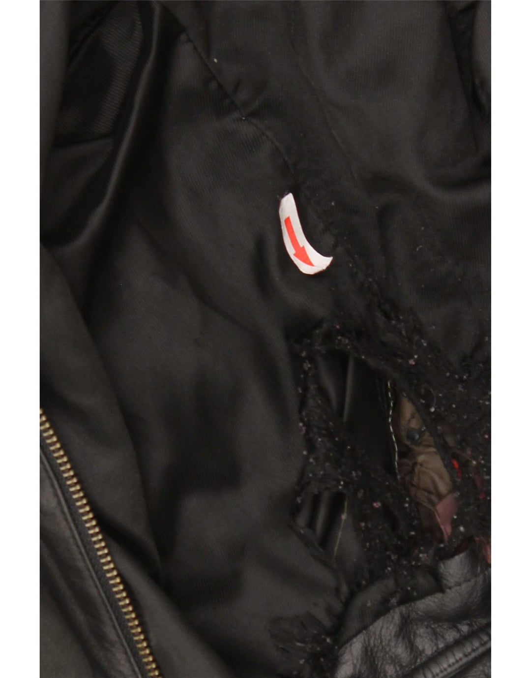 Νέο Fast Γυναικείο Oversized Δερμάτινο Μπουφάν IT 44 Medium Black