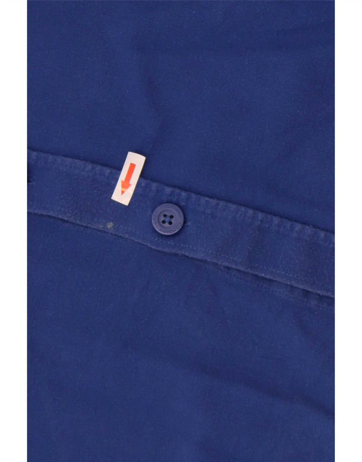 Ανδρικό πουκάμισο Crew Clothing μεγάλο μπλε βαμβακερό