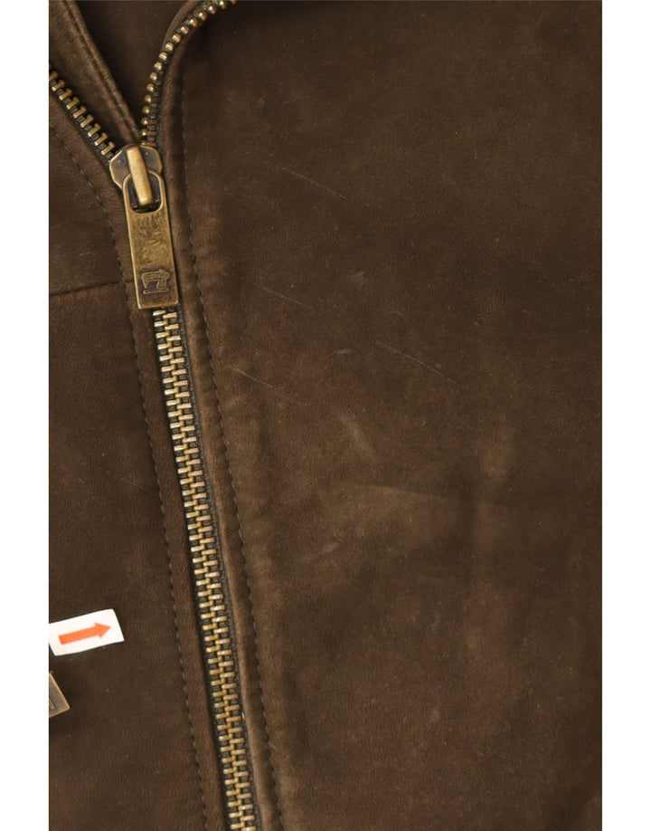 Ανδρικό Suede Jacket Scotch & Soda UK 40 Large Khaki Leather