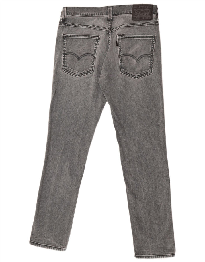 Levi's Mens 511 Slim Jeans W32 L32 Γκρι βαμβακερό