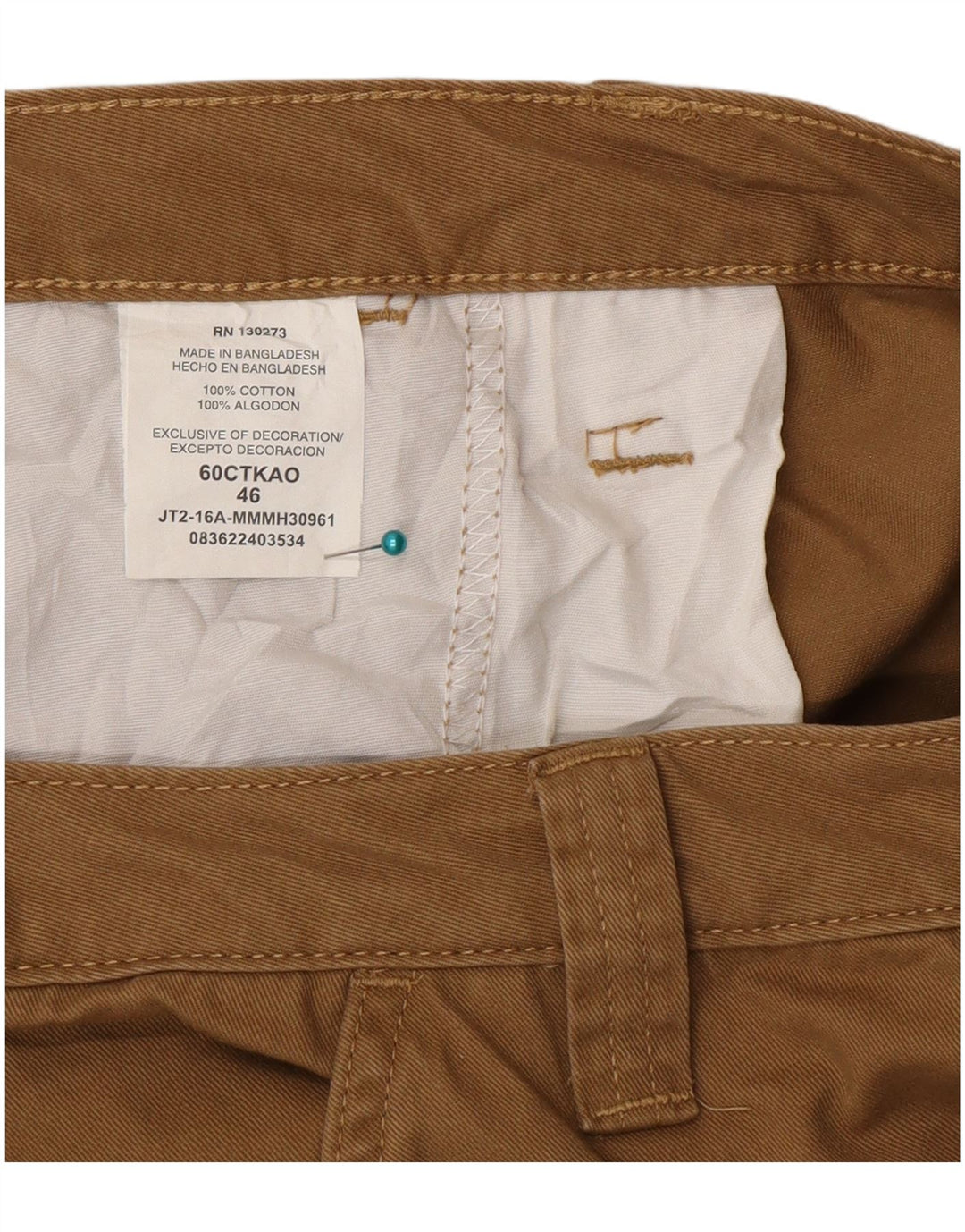 Ανδρικό σορτς Cargo Wrangler W46 3XL Μπεζ βαμβακερό