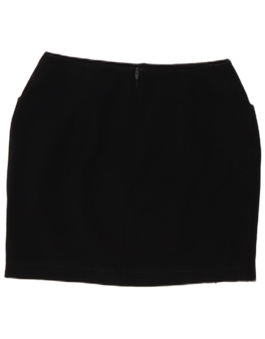Marella Γυναικεία Μίνι Φούστα UK 10 Small W26 Μαύρη μάλλινη
