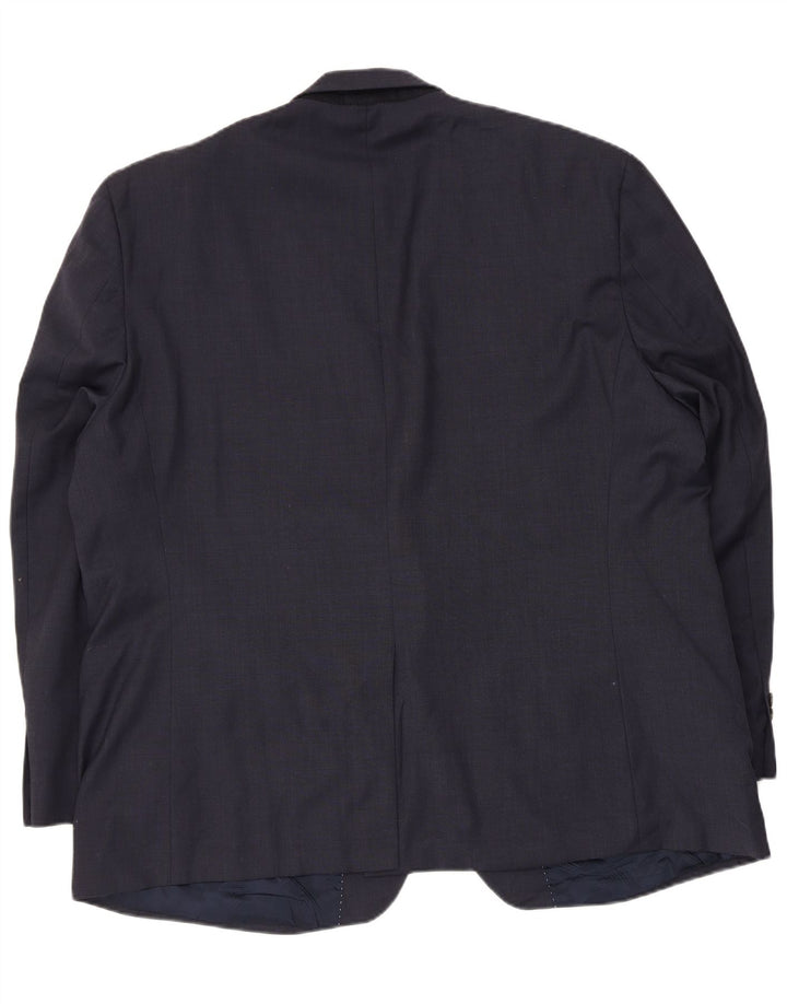 Chaps Ανδρικό τζάκετ Blazer 2 κουμπιών IT 50 Μεγάλο Μαλλί Navy Blue