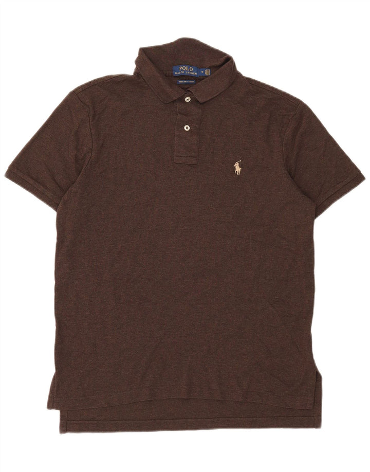 Polo Ralph Lauren Ανδρικό πουκάμισο Polo Μεσαίο Καφέ