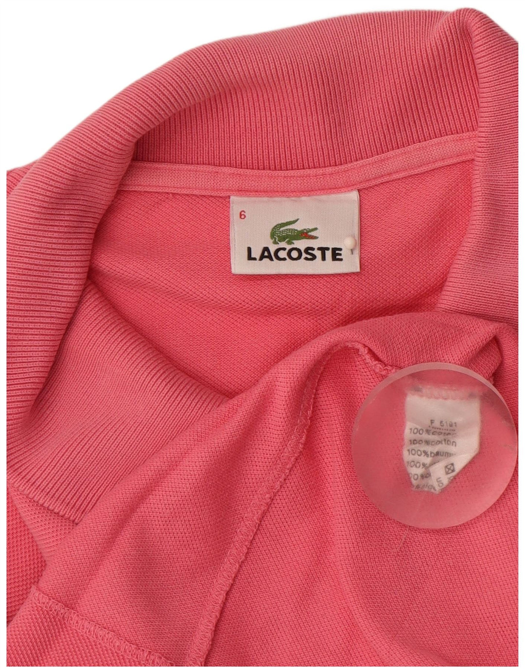 Ανδρικό μπλουζάκι πόλο LACOSTE 6 XL Ροζ βαμβακερό