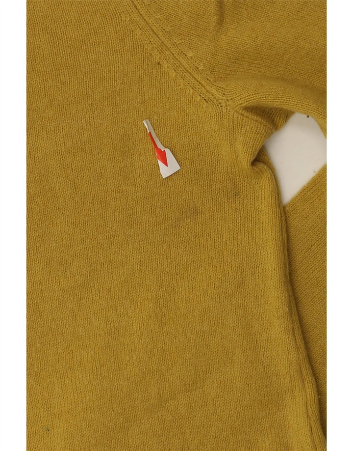Hobbs Γυναικείο πουλόβερ με ρολό λαιμόκοψη UK 10 Small Yellow Wool