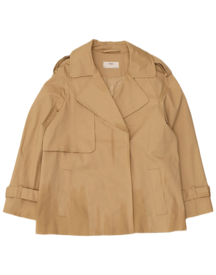 Marks & Spencer Ανδρική καμπαρντίνα UK 10 Small Beige Cotton