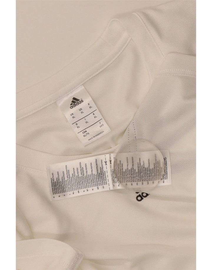 Adidas Ανδρικό T-Shirt Climalite Top XL Λευκός Πολυεστέρας