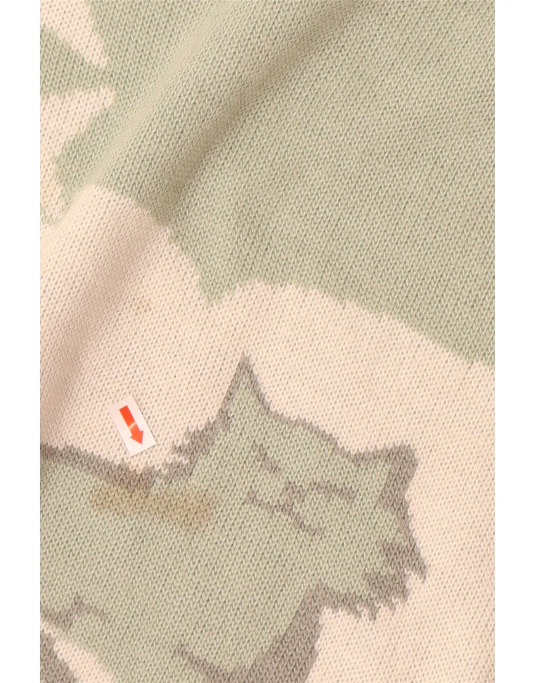 Γυναικείο πουλόβερ με λαιμό χελώνα VINTAGE UK 16 Large Green Animal Print