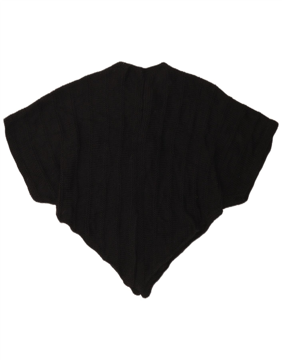 Vintage Γυναικείο Asymmetric Poncho Jumper One Size Μαύρο